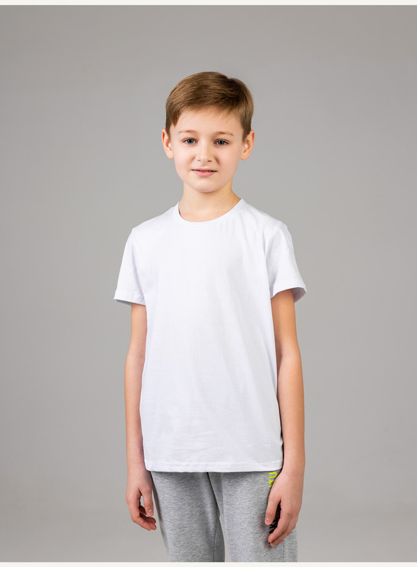 Белая детская футболка 160 г/м²