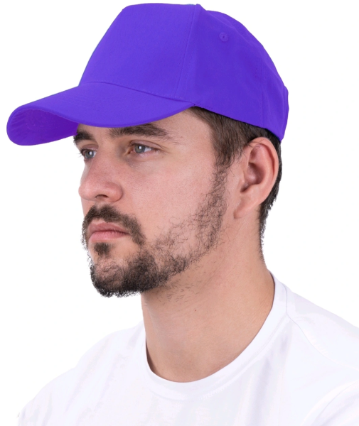 Бейсболка фиолетовая ткацкое полотно