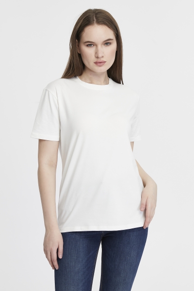 Футболка женская прямого кроя белая