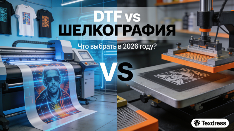 DTF-печать против шелкографии: что лучше выбрать в 2026 году