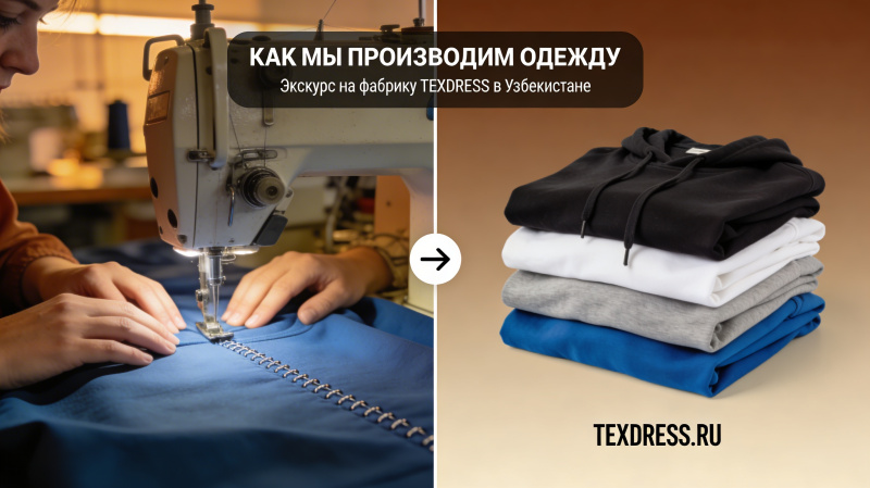 Как TEXDRESS производит одежду: контент-экскурс на производство в Узбекистане