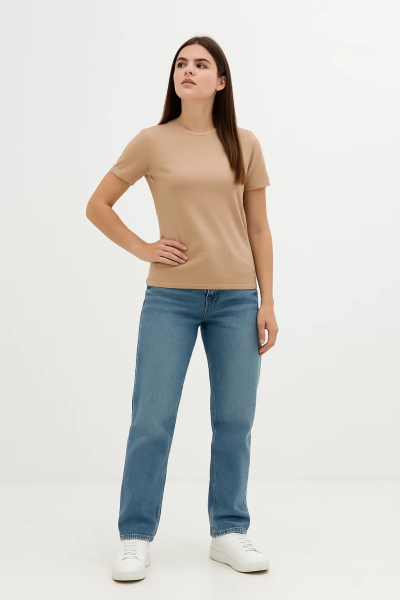 Футболка женская "Каппучино" 150гр оптом — TexDress