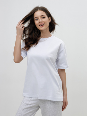 Футболка женская оверсайз белая