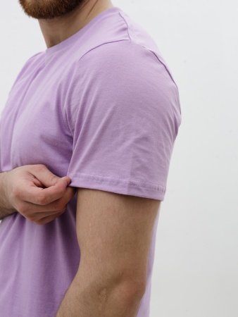 Базовая футболка унисекс сиреневая