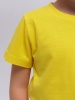 Футболка базовая детская для мальчиков желтая