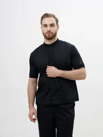 Китель-поло черный