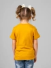 Футболка базовая детская для девочек горчичная