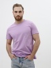 Мужская базовая футболка сиреневая