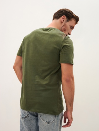 Базовая футболка унисекс хаки