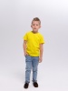 Футболка базовая детская для мальчиков желтая