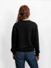 Свитшот женский базовый черный