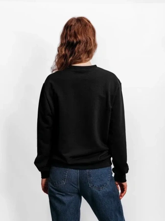 Свитшот женский базовый черный
