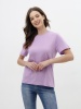 Женская базовая футболка сиреневая