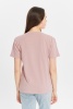 Футболка женская прямого кроя бледно-розовая