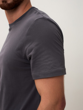 Базовая футболка унисекс графитовый серый