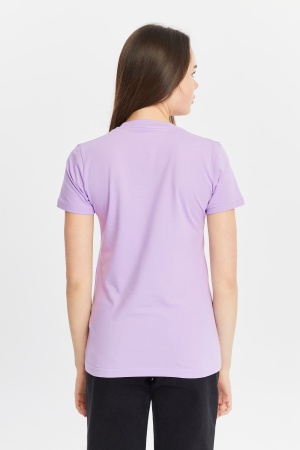 Футболка женская приталеная сиреневая