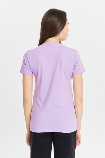 Футболка женская приталеная сиреневая