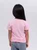 Футболка базовая детская для девочек розовая