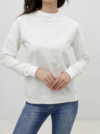 Свитшот женский базовый белый