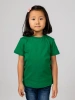 Футболка базовая детская для девочек зеленая