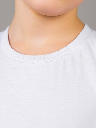 Футболка базовая детская для мальчиков белая