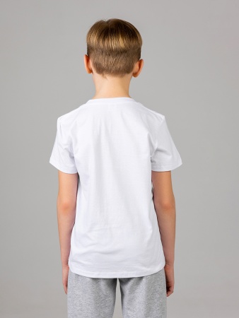 Футболка базовая детская для мальчиков белая
