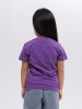 Футболка базовая детская для девочек фиолетовая