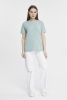 Футболка женская прямого кроя мятная