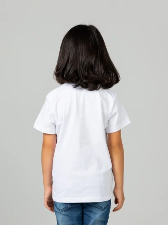 Футболка базовая детская для девочек белая