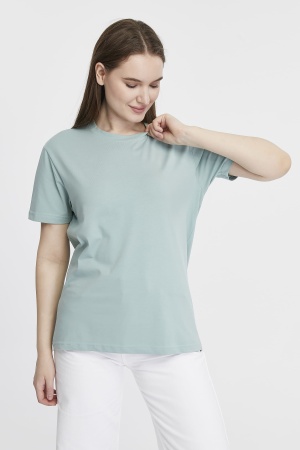 Футболка женская прямого кроя мятная