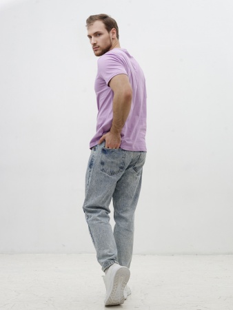 Базовая футболка унисекс сиреневая