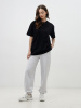 Футболка женская оверсайз черная