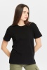 Футболка женская прямого кроя чёрная