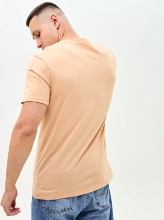Мужская базовая футболка телесная
