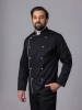 Китель классический с кантом с пуклями черный