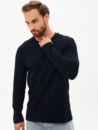 Лонгслив мужской черный