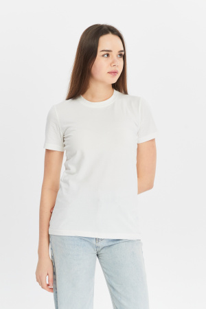 Футболка женская приталеная белая