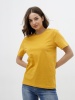 Женская базовая футболка горчичная