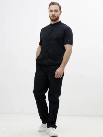 Китель-поло черный