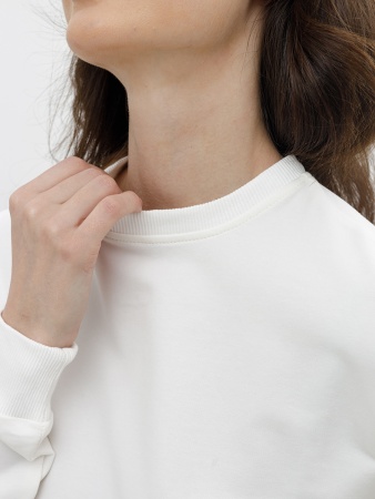 Свитшот женский базовый белый