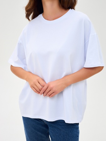 Футболка женская оверсайз белая