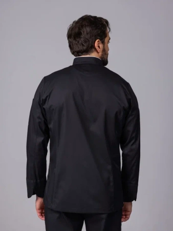 Китель классический с кантом с пуклями черный