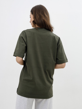 Футболка женская оверсайз хаки