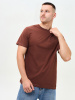 Базовая футболка унисекс коричневая