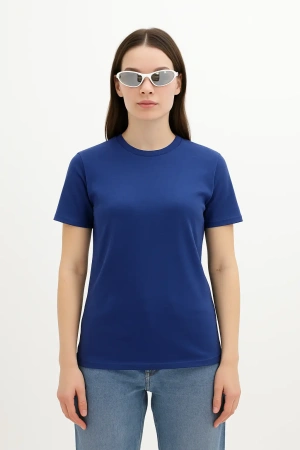 Футболка женская синий Индиго 180гр оптом — TexDress