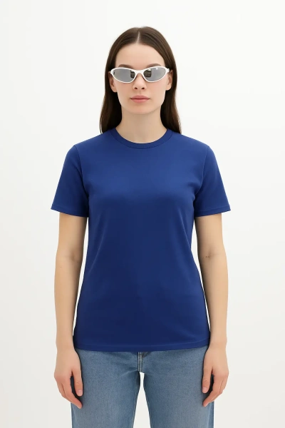 Футболка женская синий Индиго 180гр оптом — TexDress