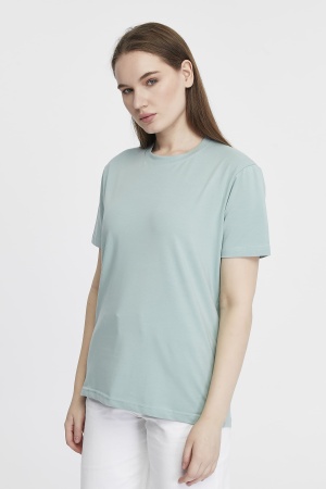 Футболка женская прямого кроя мятная