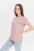Футболка женская прямого кроя бледно-розовая