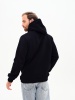 Худи черная с начесом мужская