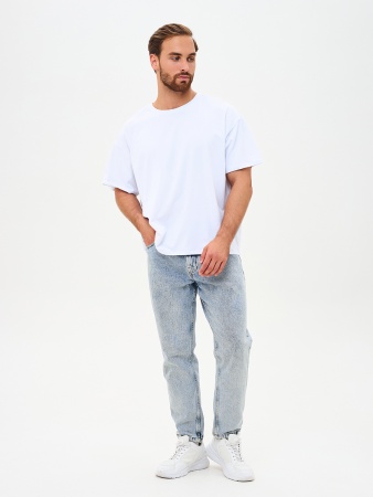 Футболка мужская оверсайз белая